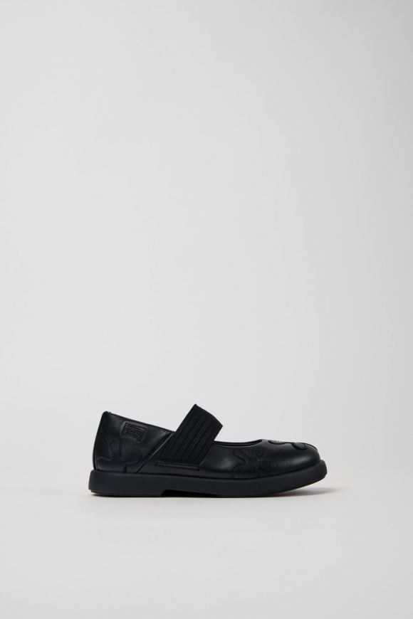 Camper Twins - Schwarzer Kinderschuh aus Leder
