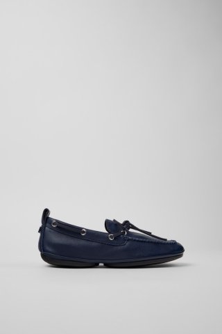 Camper Right Nina - Blauer Lederballerina für Damen. Camper Right Nina - Blauer Lederballerina für Damen.