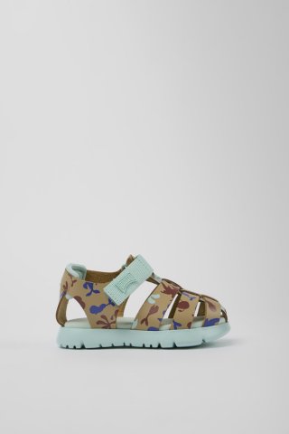 Camper Oruga - Mehrfarbige Sandalen aus Leder/Textil Camper Oruga - Mehrfarbige Sandalen aus Leder/Textil