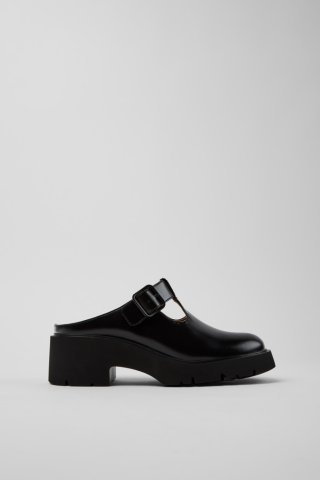 Camper Milah - Schwarze Ledersandale für Damen. Camper Milah - Schwarze Ledersandale für Damen.