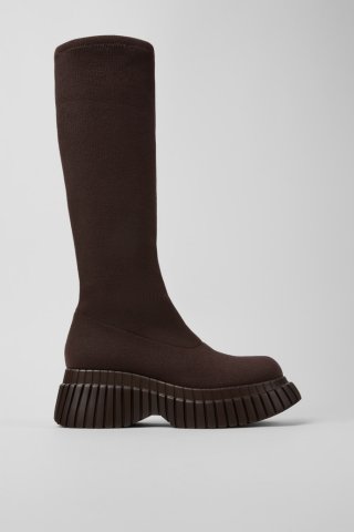 Camper BCN TENCEL® - Brauner Damenstiefel aus Textil Camper BCN TENCEL® - Brauner Damenstiefel aus Textil