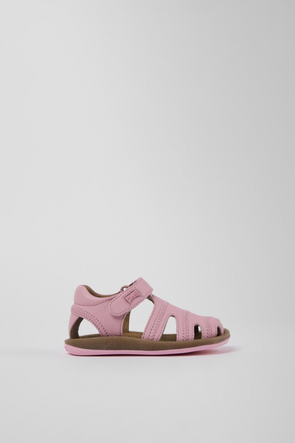Camper Bicho - Rosafarbene Ledersandalen