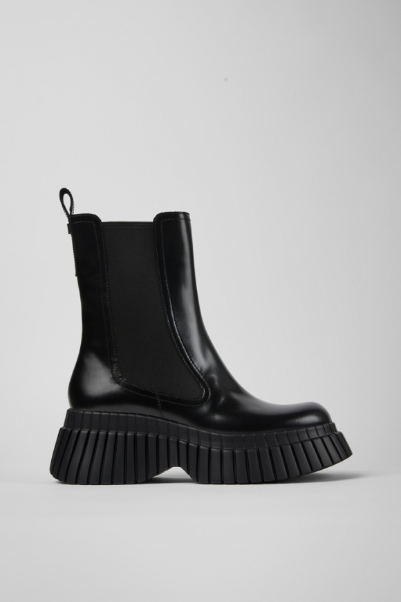 Camper BCN - Schwarzer Chelseastiefel für Damen aus Leder