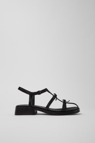 Camper Dana - Schwarze Ledersandale für Damen. Camper Dana - Schwarze Ledersandale für Damen.