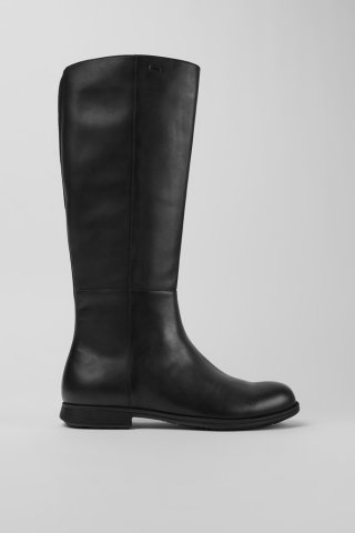 Camper Mil 1913 - Schwarzer hoher Lederstiefel für Damen. Camper Mil 1913 - Schwarzer hoher Lederstiefel für Damen.
