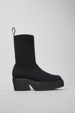 Camper Billie TENCEL® - Schwarzer Damenstiefel aus Textil