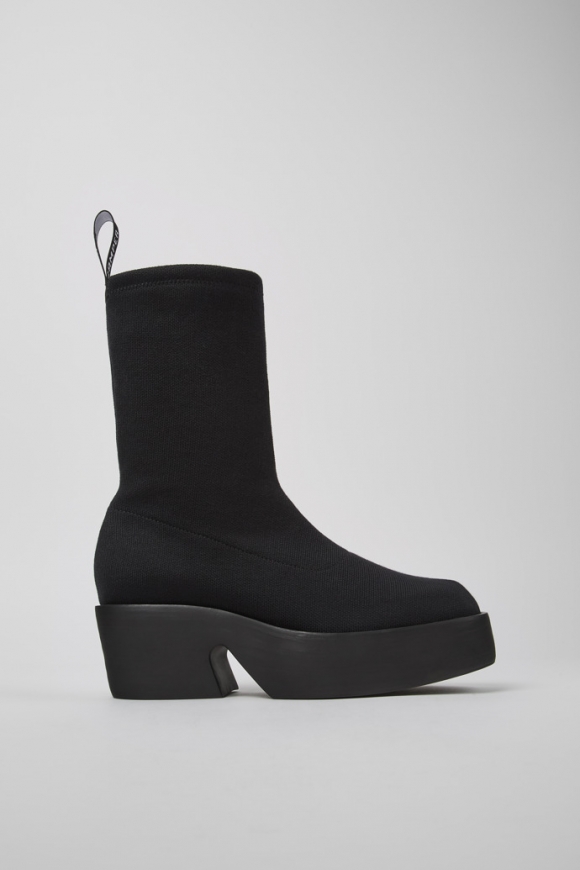 Camper Billie TENCEL® - Schwarzer Damenstiefel aus Textil