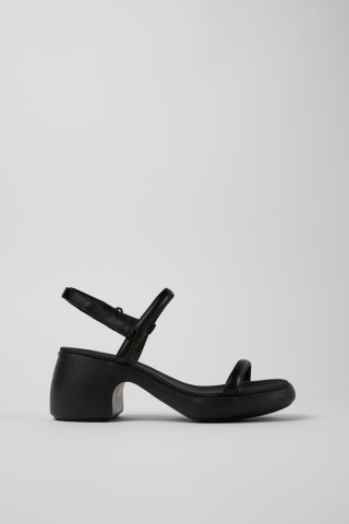 Camper Thelma - Schwarze Ledersandale für Damen. Camper Thelma - Schwarze Ledersandale für Damen.