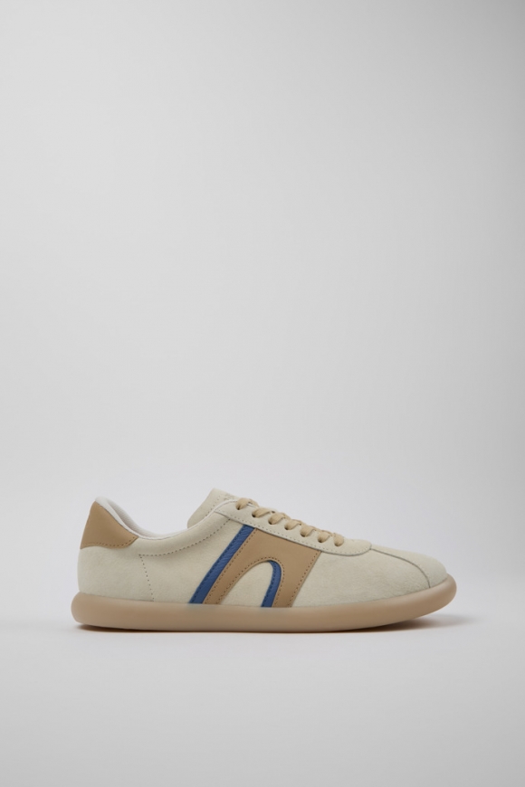 Camper Pelotas Soller - Mehrfarbiger Herrensneaker aus Nubukleder und Leder.