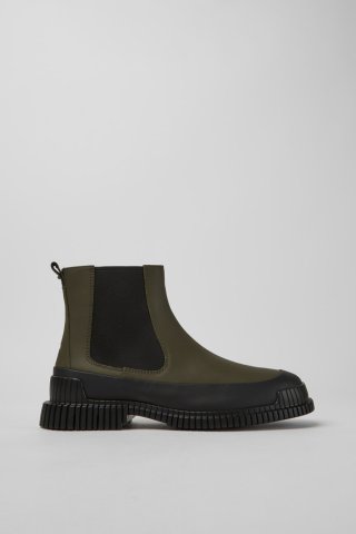 Camper Pix - Grüne Chelsea-Boots aus Leder für Herren Camper Pix - Grüne Chelsea-Boots aus Leder für Herren
