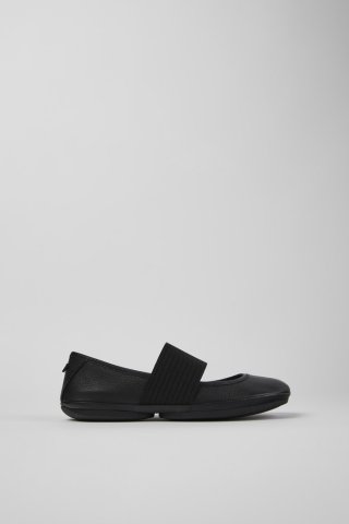 Camper Right Nina - Schwarzer Lederballerina für Damen. Camper Right Nina - Schwarzer Lederballerina für Damen.