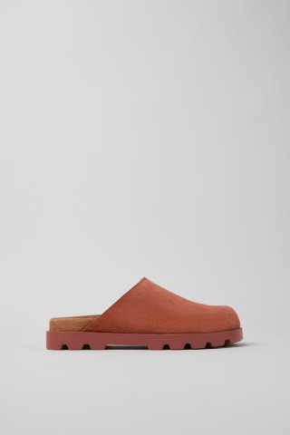 Camper Brutus Sandal - Rote Sandalen aus Nubukleder für Damen.