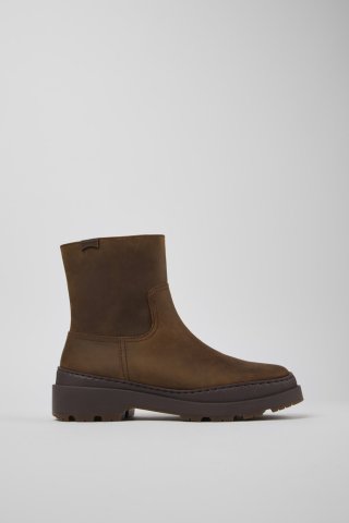 Camper Brutus Trek MICHELIN - Brauner Damenstiefel aus Nubukleder Camper Brutus Trek MICHELIN - Brauner Damenstiefel aus Nubukleder