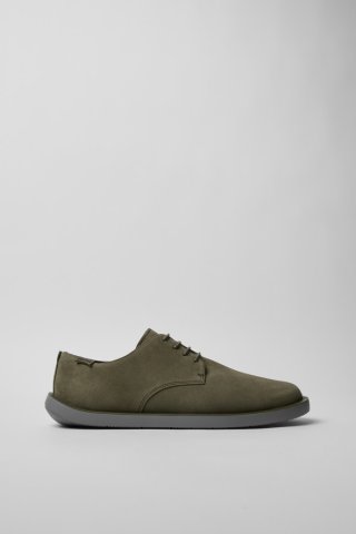 Camper Wagon - Grüner Herrenschuh aus Nubukleder. Camper Wagon - Grüner Herrenschuh aus Nubukleder.
