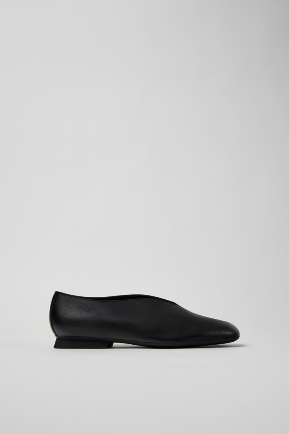 Camper Casi Myra - Schwarzer Lederschuh für Damen.