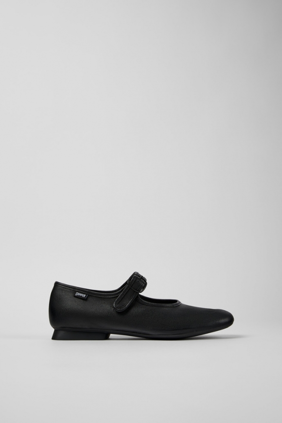 Camper Casi Myra - Schwarzer Lederschuh für Damen.