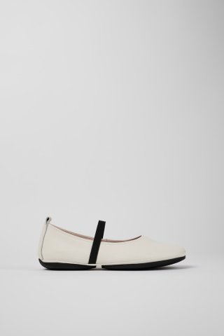 Camper Right - Weiße Mary Jane-Lederschuhe für Damen Camper Right - Weiße Mary Jane-Lederschuhe für Damen