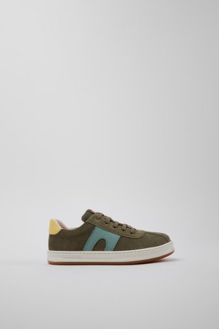 Camper Twins - Mehrfarbige Kindersneaker aus Nubukleder und Leder.