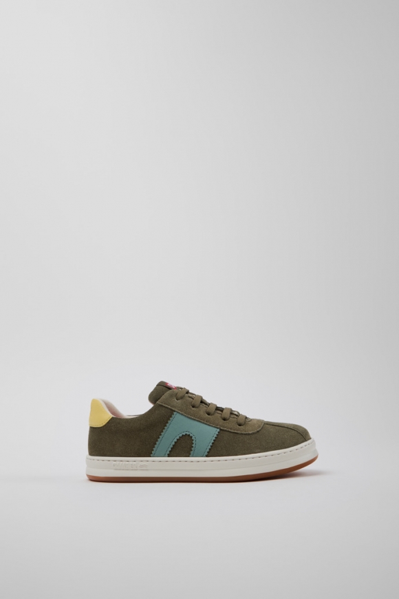 Camper Twins - Mehrfarbige Kindersneaker aus Nubukleder und Leder.