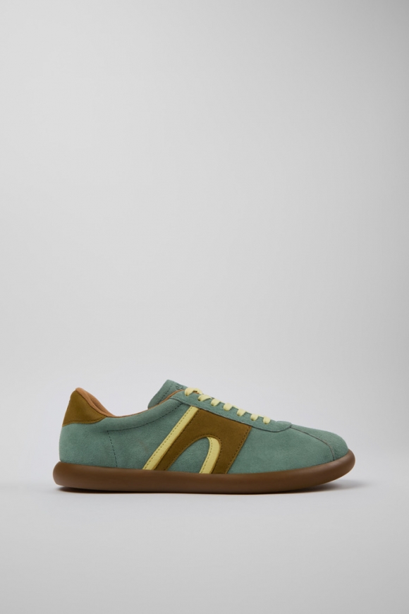 Camper Pelotas Soller - Mehrfarbiger Herrensneaker aus Nubukleder und Leder.