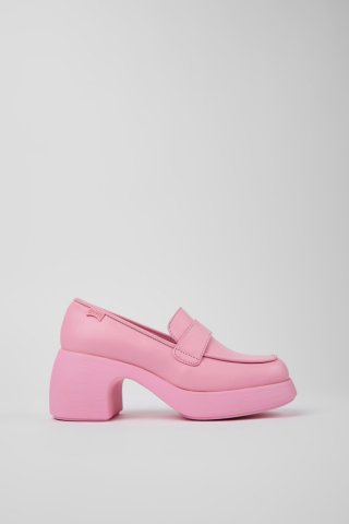Camper Thelma - Rosafarbene Lederloafer für Damen Camper Thelma - Rosafarbene Lederloafer für Damen