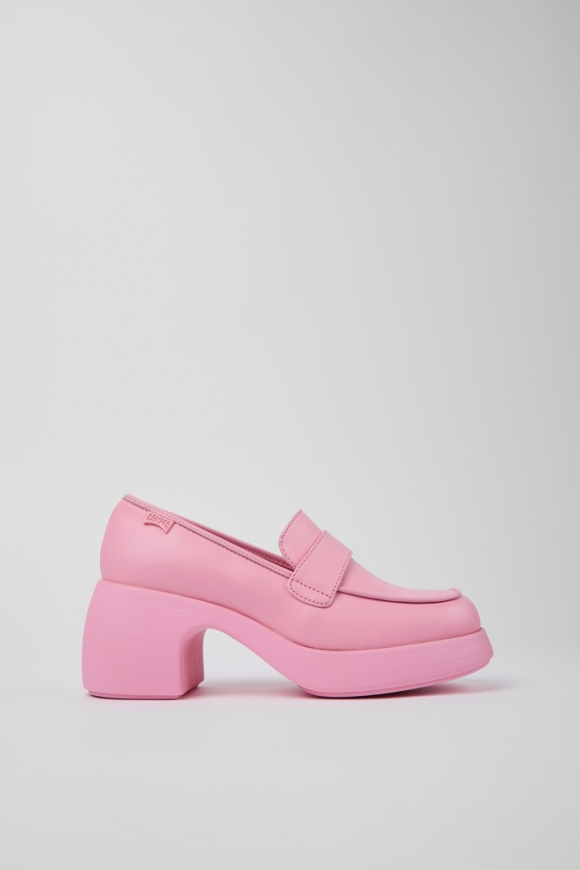 Camper Thelma - Rosafarbene Lederloafer für Damen