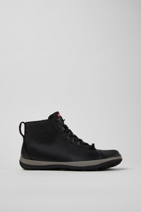 Camper Peu Pista GM - GORE-TEX - Schwarzer Herrenhalbstiefel aus Leder.