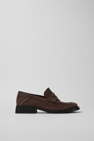 Camper Dana - Braune Damenballerinas aus Nubukleder. Camper Dana - Braune Damenballerinas aus Nubukleder.