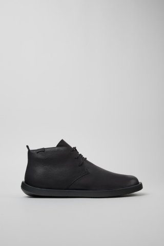 Camper Wagon - Schwarze Lederstiefelette für Herren. Camper Wagon - Schwarze Lederstiefelette für Herren.
