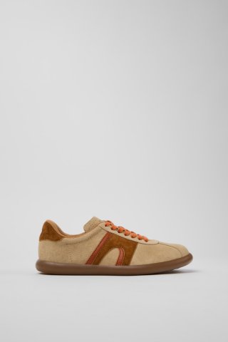 Camper Twins - Mehrfarbiger Damensneaker aus Nubukleder. Camper Twins - Mehrfarbiger Damensneaker aus Nubukleder.