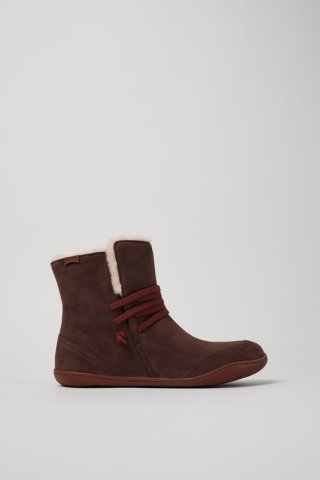Camper Peu - Brauner Damenstiefel aus Nubukleder Camper Peu - Brauner Damenstiefel aus Nubukleder