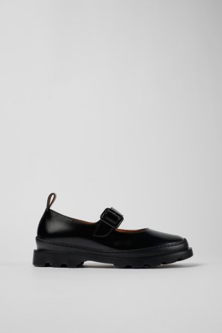 Camper Brutus - Schwarzer Lederschuh im Mary-Jane-Stil Camper Brutus - Schwarzer Lederschuh im Mary-Jane-Stil