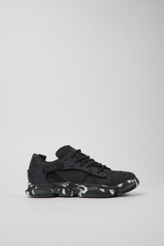 Camper Karst - Schwarzer Damensneaker aus Nubukleder/Textil Camper Karst - Schwarzer Damensneaker aus Nubukleder/Textil