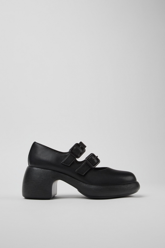 Camper Thelma - Schwarzer Damenschuh aus Leder.