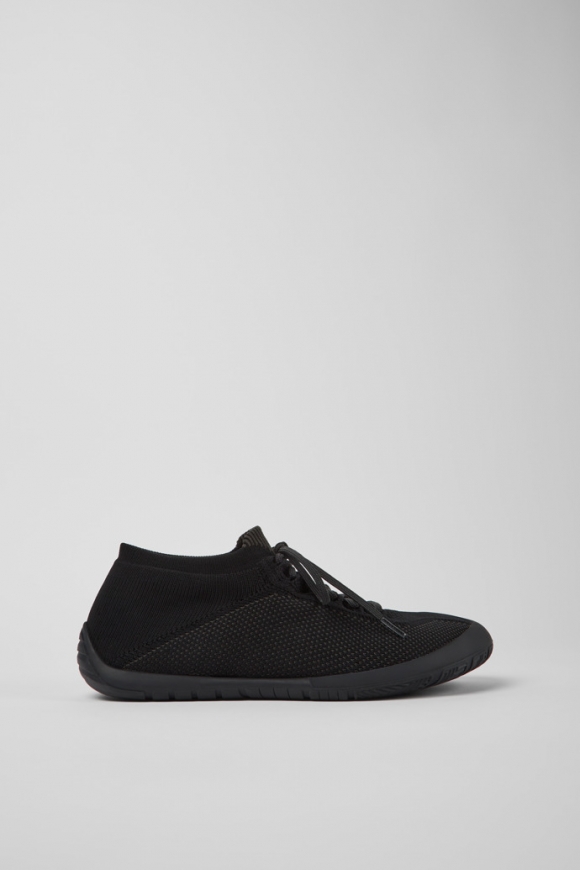 Camper Path - Schwarzer Herrenschuh aus Textil