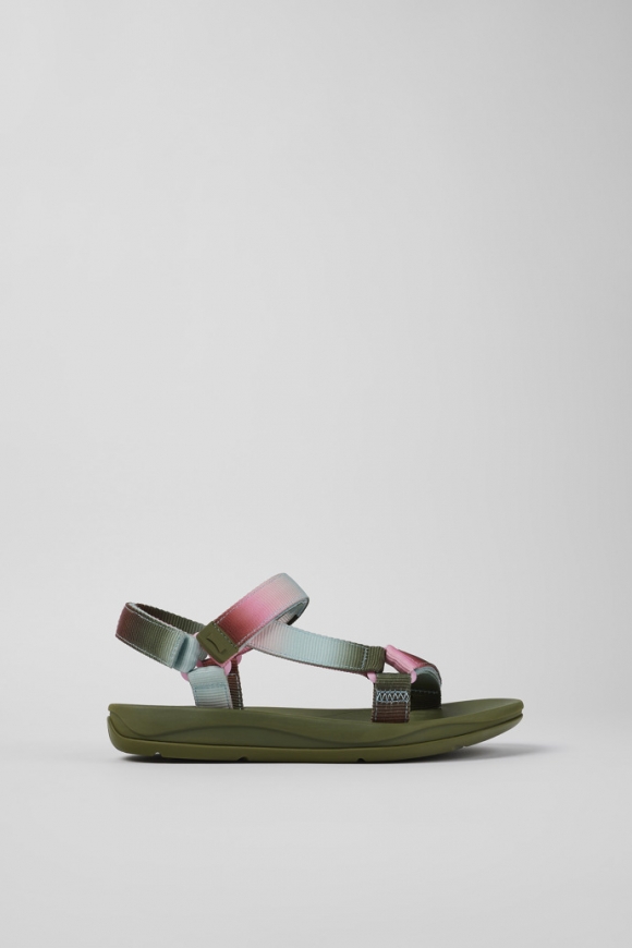 Camper Twins - Mehrfarbige Damensandalen aus Textil