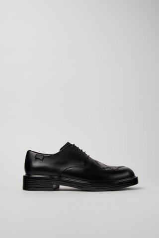 Camper Twins - Schwarzer Herrenschuh aus Leder. Camper Twins - Schwarzer Herrenschuh aus Leder.