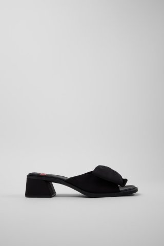 Camper Twins - Schwarze Sandale aus recyceltem PET für Damen. Camper Twins - Schwarze Sandale aus recyceltem PET für Damen.