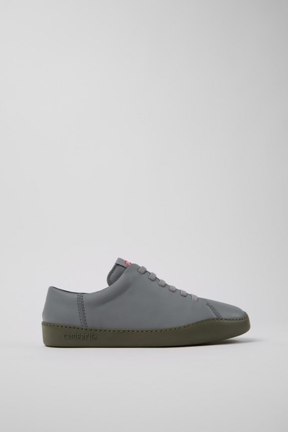 Camper Peu Touring - Grauer Ledersneaker für Herren.