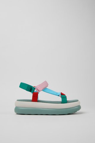 Camper Twins - Mehrfarbige Sandalen aus recyceltem PET für Damen.