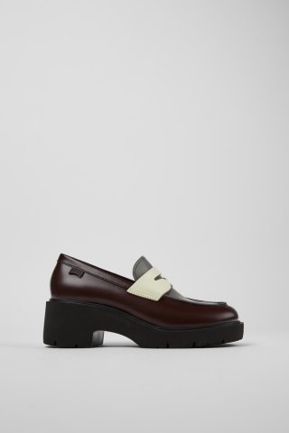 Camper Twins - Mehrfarbiger Damenloafer aus Leder Camper Twins - Mehrfarbiger Damenloafer aus Leder
