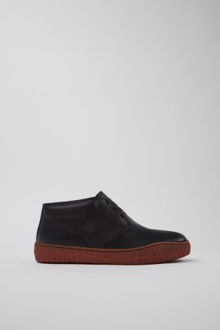Camper Peu Terreno - Schwarze Lederstiefelette für Herren.