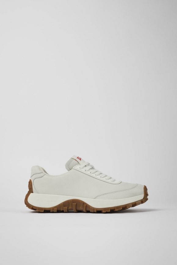 Camper Drift Trail - Weißer Ledersneaker für Damen.