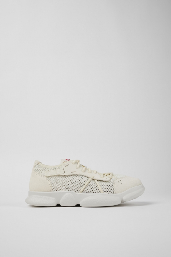 Camper Karst - Weißer Damensneaker aus TENCEL™ und MIRIUM®