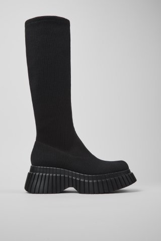 Camper BCN TENCEL® - Schwarzer Damenstiefel aus Textil Camper BCN TENCEL® - Schwarzer Damenstiefel aus Textil
