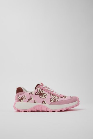 Camper Drift Trail VIBRAM - Mehrfarbige Damensneaker aus Recycling-PET und Nubukleder.