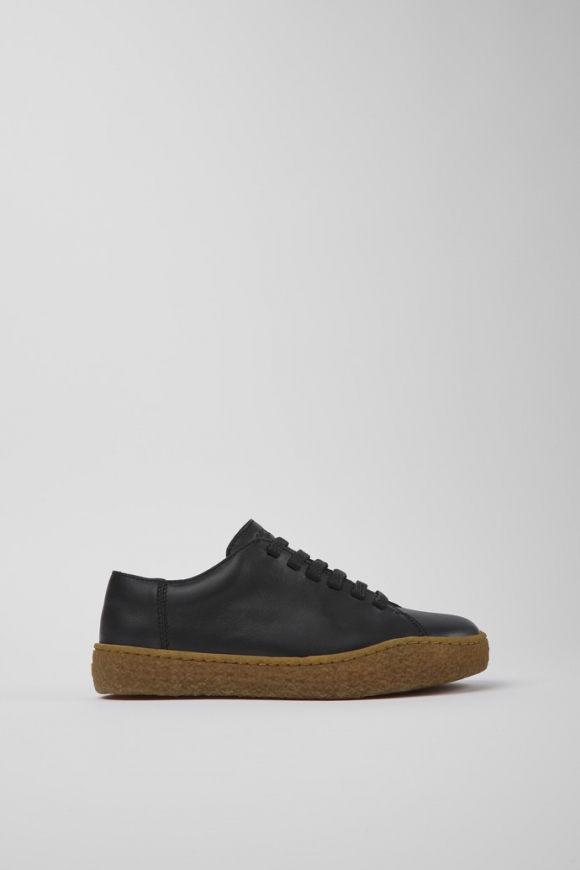 Camper Peu Terreno - Schwarzer Damensneaker aus Leder