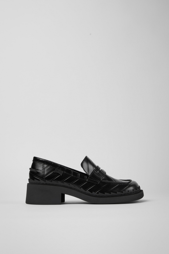 Camper Twins - Schwarzer Damenloafer aus Leder