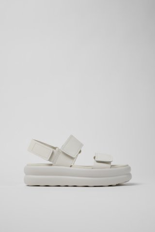 Camper Pelotas Flota Up - Weiße Ledersandalen für Damen. Camper Pelotas Flota Up - Weiße Ledersandalen für Damen.