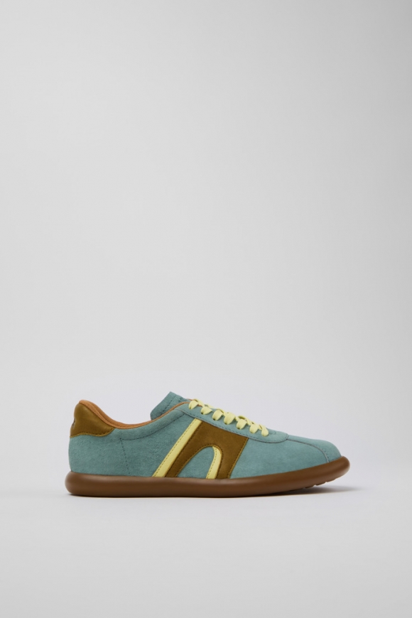 Camper Pelotas Soller - Mehrfarbige Sneakers aus Nubukleder für Damen.